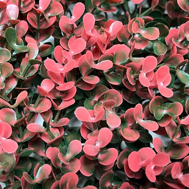 Red Fake Grass For Wall