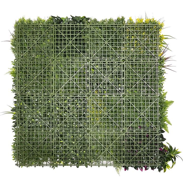 3D Green Artificial Plants Wall Panel Plastic Wall Backdrop
